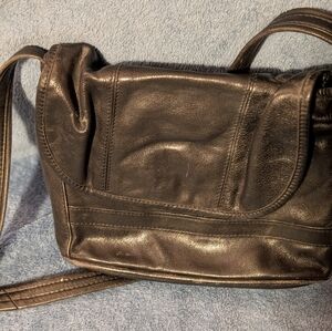 Black leather purse. Vintage.